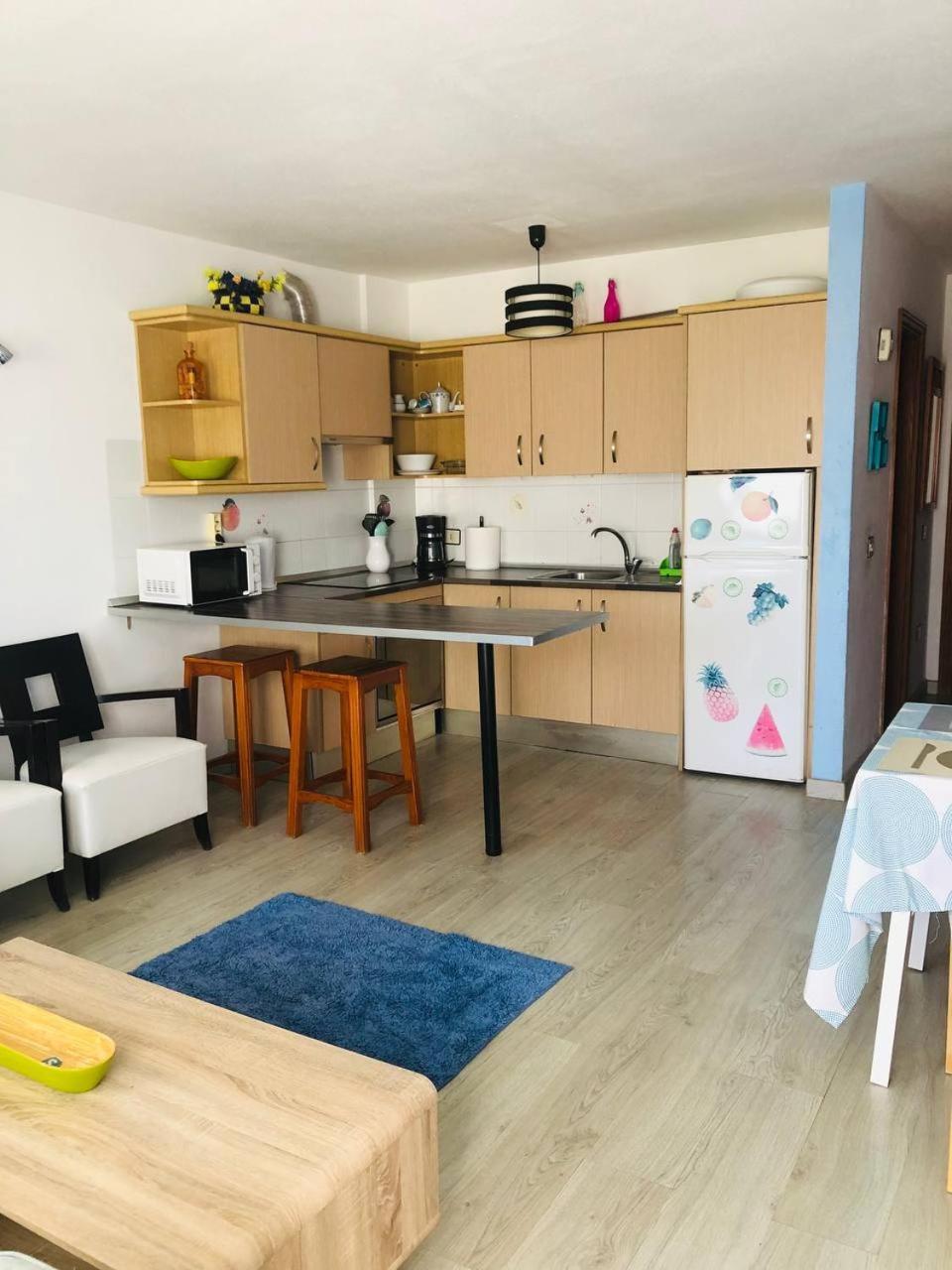 First Line Beach Apartment With Ocean View La Arena Puerto de Santiago  Zewnętrze zdjęcie